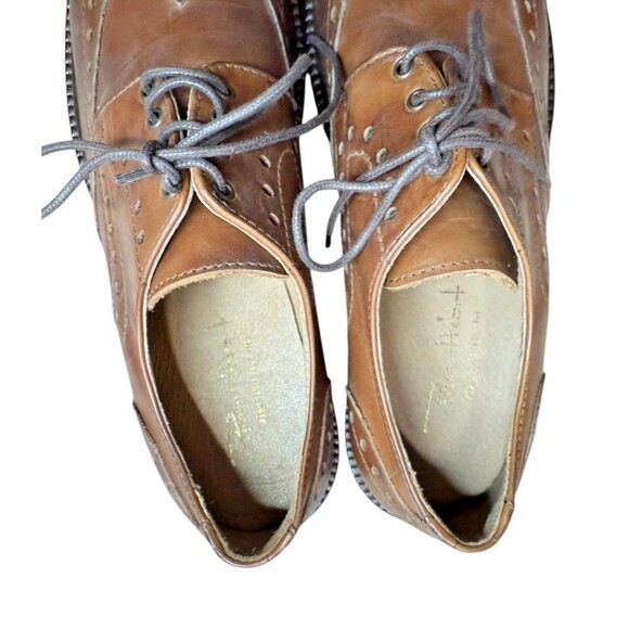 Handmade Italian Shoes Mens Size 41 Brogue Dress Made in Italy Classic - Oxford - Picture 6 of 10